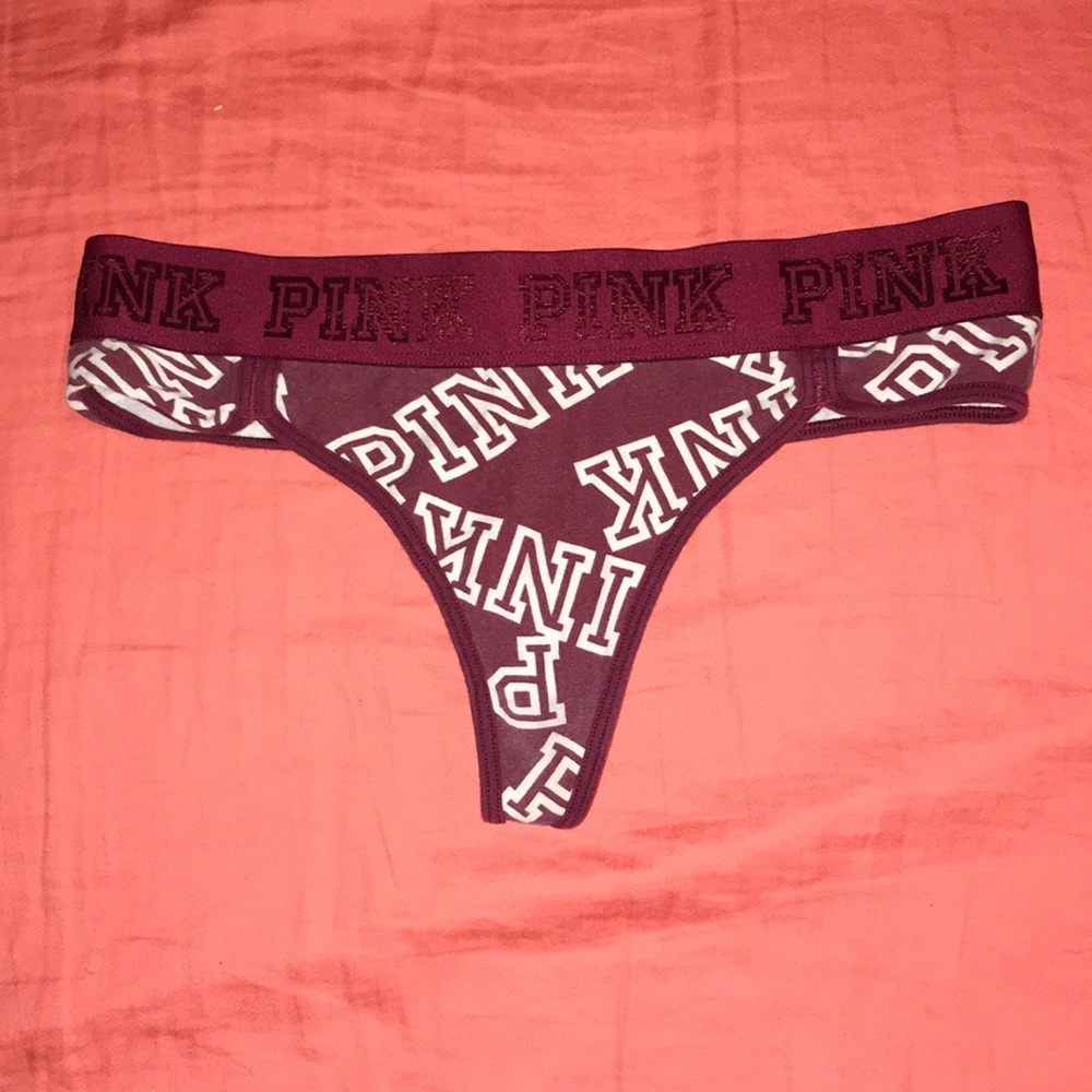 Pink Victoria secret thongs